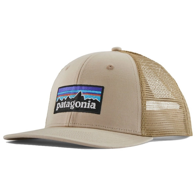 Cap Patagonia Unisex P6 Logo Trucker Hat Oar Tan Classic Tan