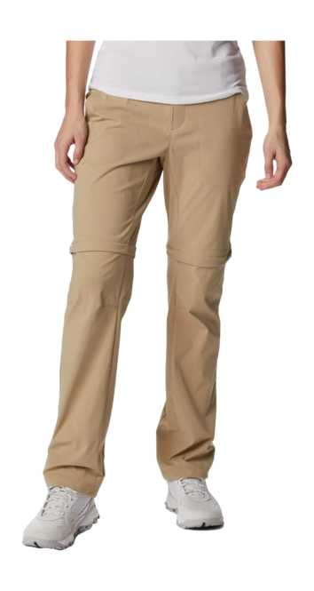 Zip-off Trousers Columbia Women Saturday Trail II British Tan Long