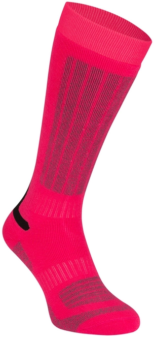 Ski Socks Starling Junior Fernie Fuchsia Grey