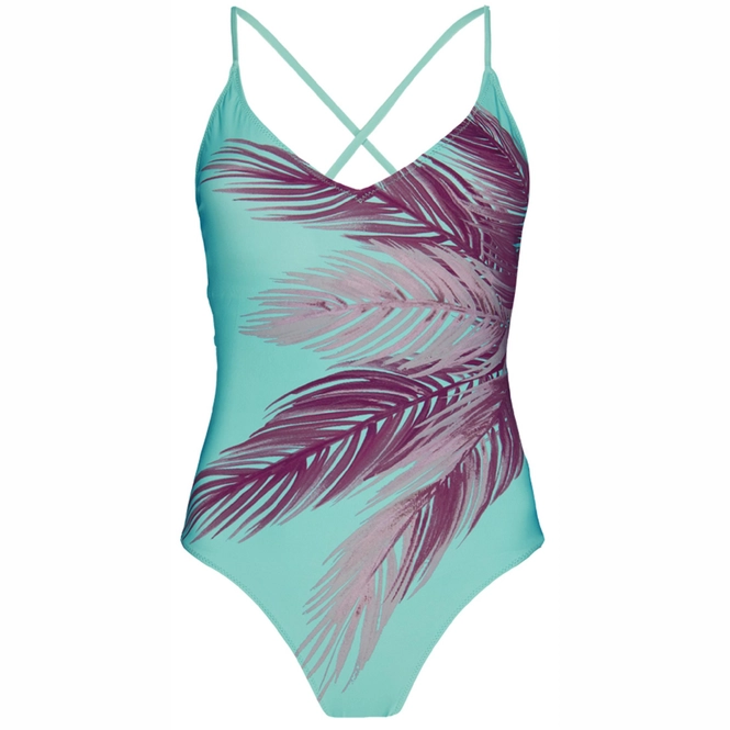 Swimsuit Barts Women Tasman Plunge One Piece Dark Celadon