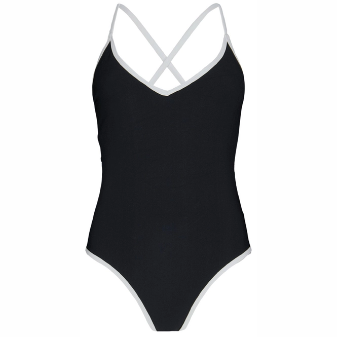 Swimsuit Barts Women Yarran Plunge One Piece Black