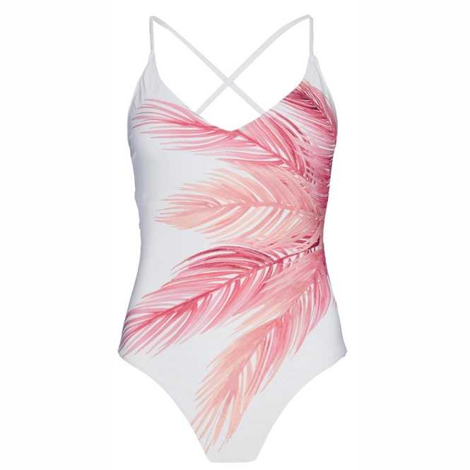 Swimsuit Barts Women Tasman Plunge One Piece White