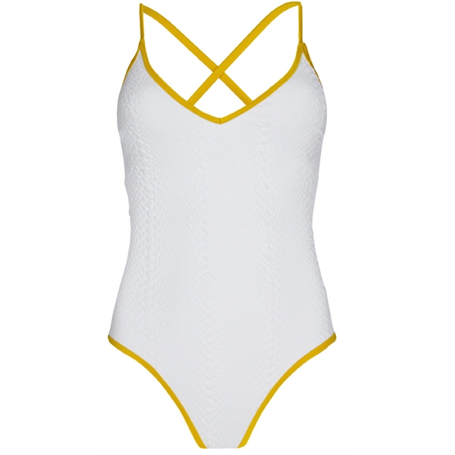 Swimsuit Barts Women Octavie Plunge One Piece White