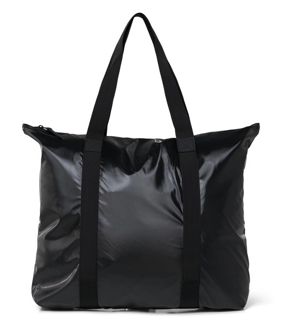 Bag RAINS Tote Bag Shiny Black