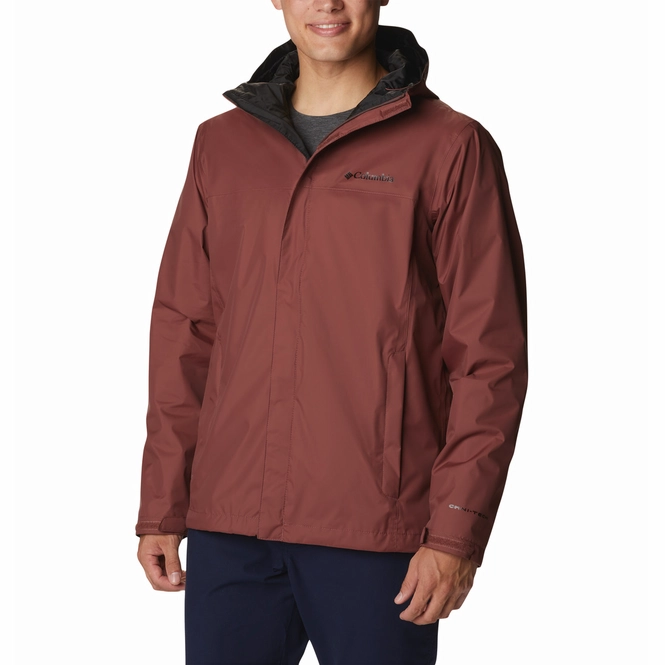 Rain Jacket Columbia Men Watertight II Light Raisin
