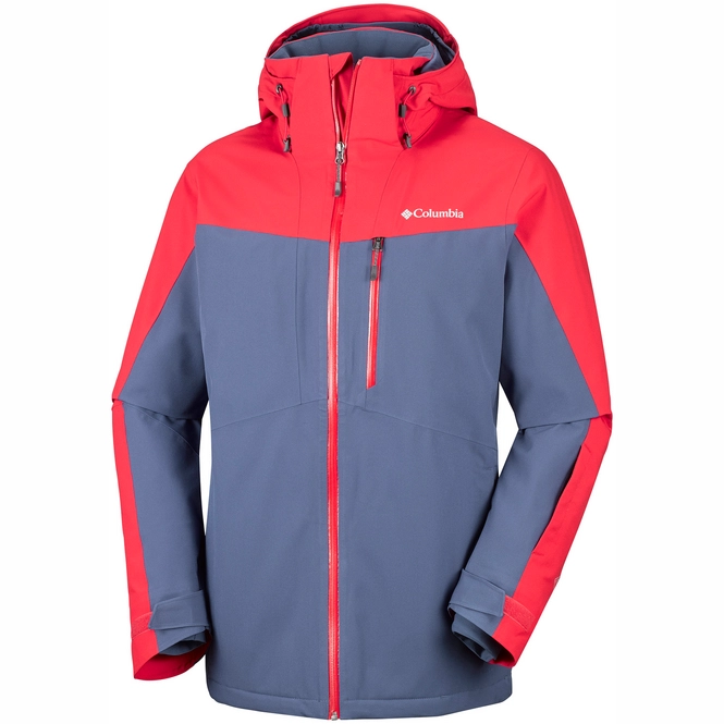 Ski Jacket Columbia Men Wild Card Red Spark Dark Mountain
