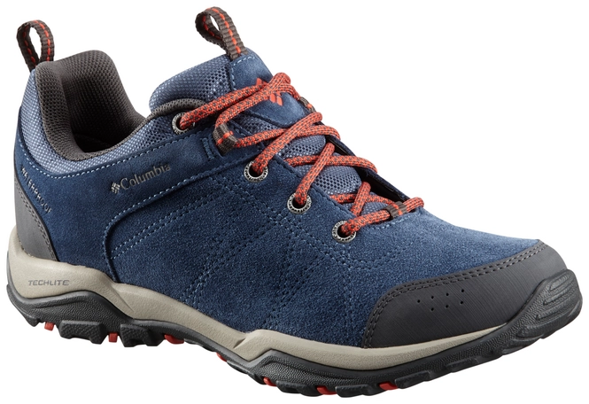 Walking Shoes Columbia Women Fire Venture Low Suede Waterproof Zinc Red Canyon