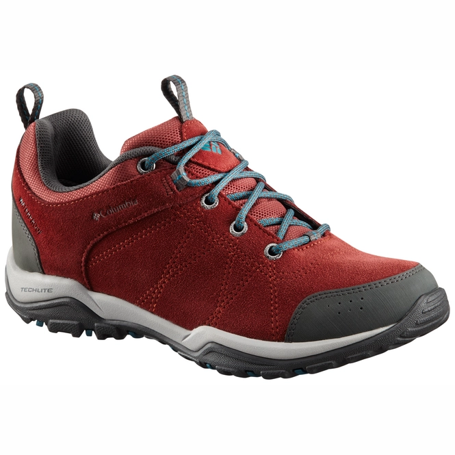 Walking Shoes Columbia Women Fire Venture Low Suede Waterproof Deep Rust Deep Wave