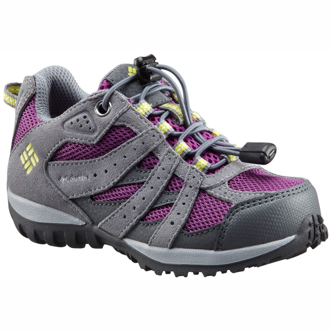 Walking Shoes Columbia Youth Redmond Waterproof Plum Fresh Kiwi