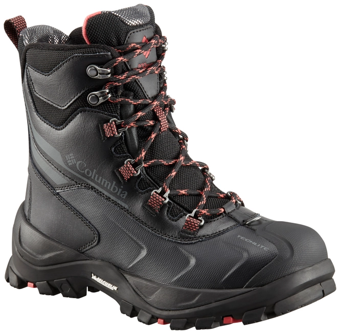 Snow Boots Columbia Women Bugaboot Plus IV Omni-Heat Black Sunset Red