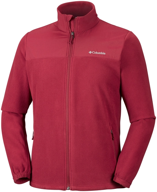 Fleece Columbia Men Fast Trek Novelty Full Zip Red Element