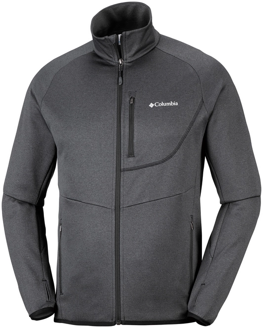 Fleece Columbia Men Drammen Point Full Zip Black