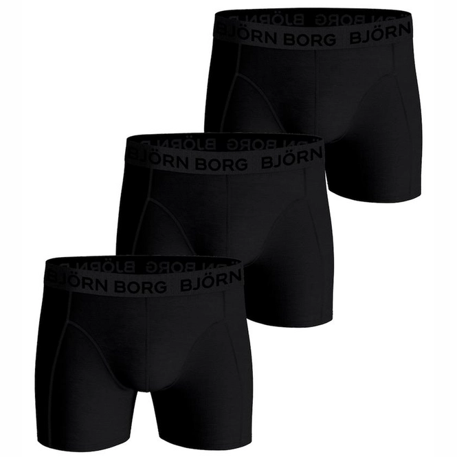 Boxer Shorts Björn Borg Men Cotton Stretch Black (3-pack)