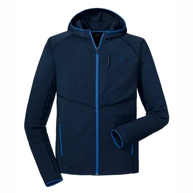 Fleece Schöffel Men Hoody Richfield1 Dress Blues