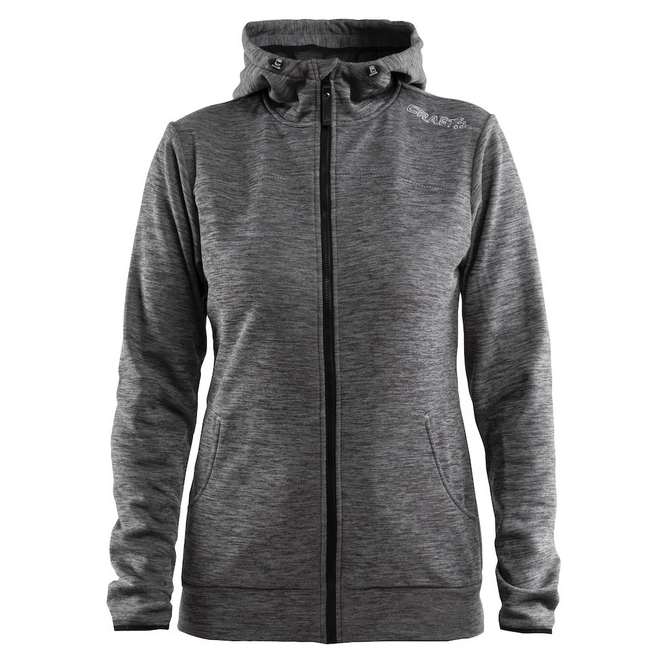 Hoodie Craft Women Leisure Full Zip Hood Dark Grey Melange