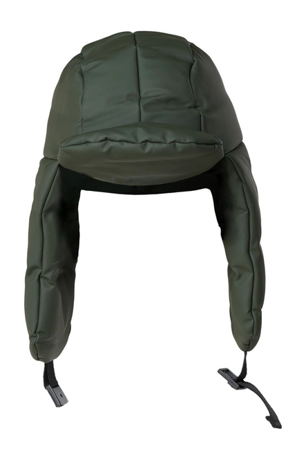 Rain Hat RAINS Puffer Hat Green