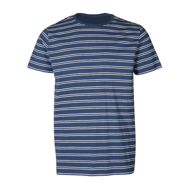 T-Shirt Brunotti Men Tim-Twin-Stripe SS Jeans Blue