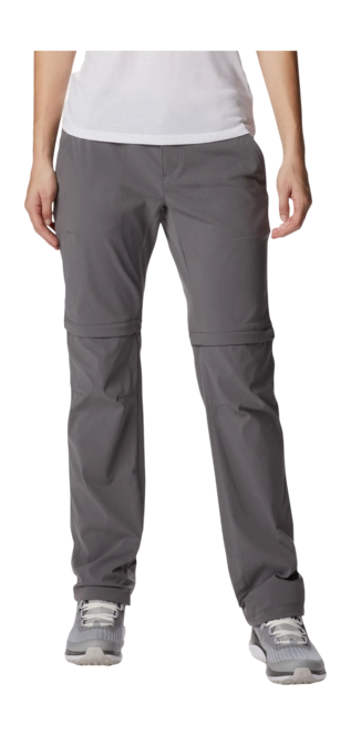 Zip-off Trousers Columbia Women Saturday Trail II City Grey Long