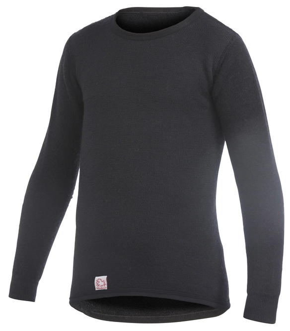 Undershirt Woolpower Kids Crewneck 200 Black