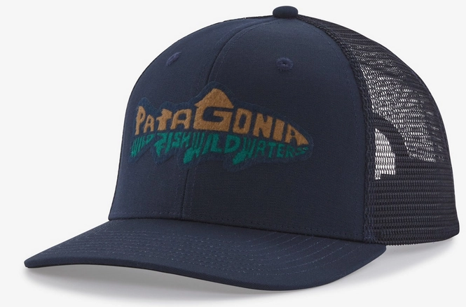 Cap Patagonia Unisex Take A Stand Trucker Hat New Navy Wild Waterline