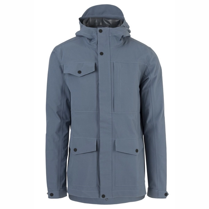 Raincoat Agu Men Urban Outdoor Pocket Dusty Blue