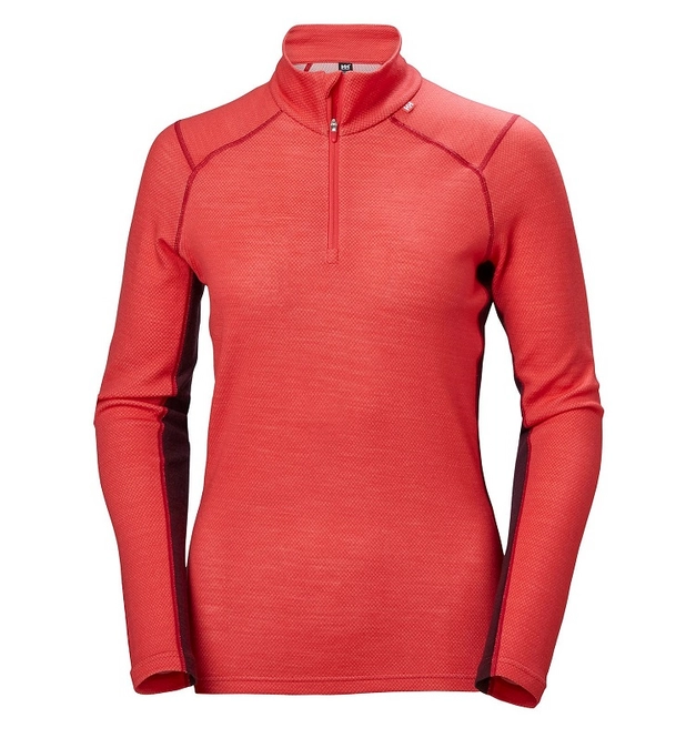 Undershirt Helly Hansen Women Lifa Merino Midweight 1/2 Zip Cayenne