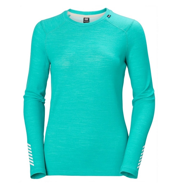 Undershirt Helly Hansen Women Lifa Merino Midweight Crew Turquoise