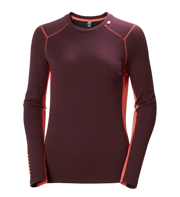 Undershirt Helly Hansen Women Lifa Merino Midweight Crew Wild Rose