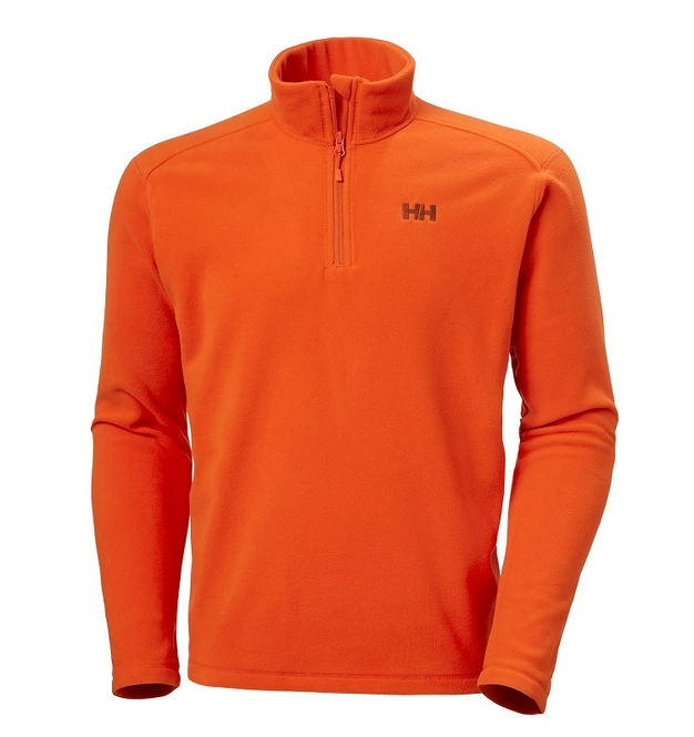 Fleece Helly Hansen Men Daybreaker 1/2 Zip Patrol Orange