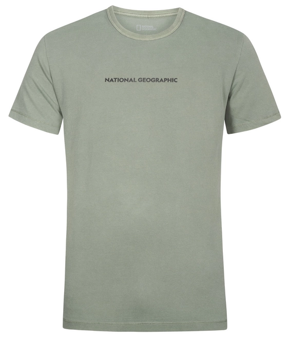 T-Shirt National Geographic Mens Garment Dyed Agave Green