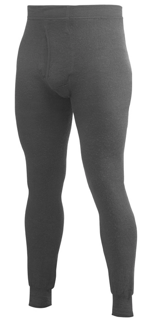 Thermal Leggings Woolpower Long Johns with Fly 200 Grey