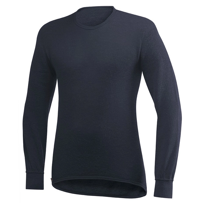 Thermal Long Sleeve T-Shirt Woolpower Crewneck 200 Dark Navy