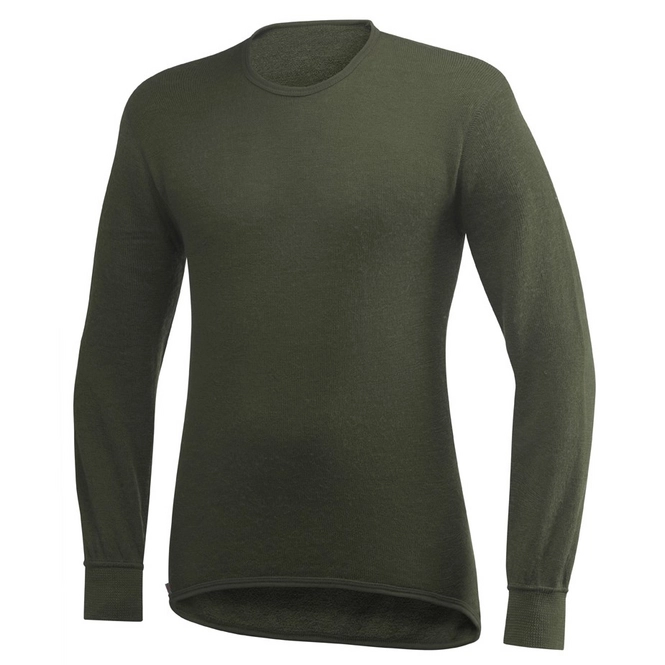 Thermal Long Sleeve T-Shirt Woolpower Crewneck 200 Green