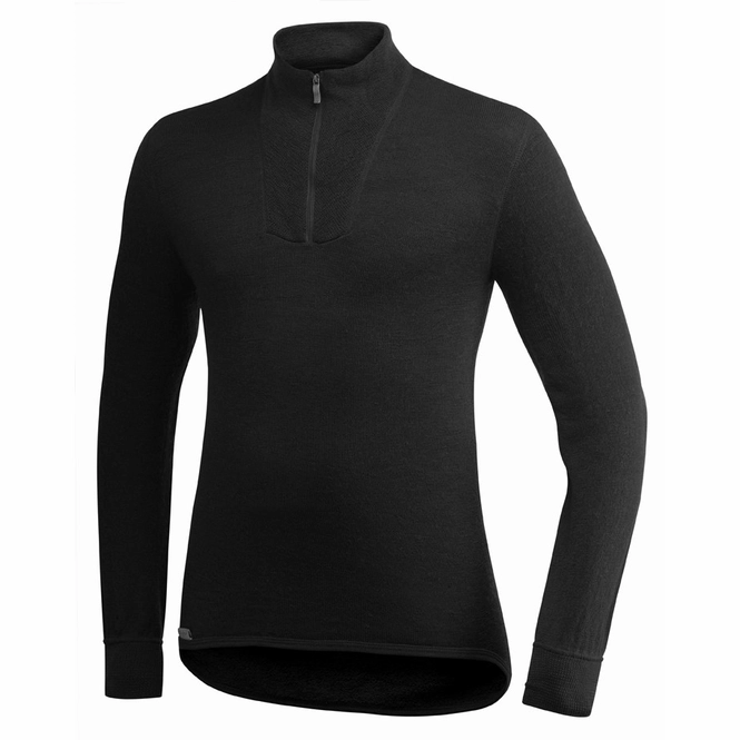 Sweatshirt Woolpower Zip Turtleneck 200 Black