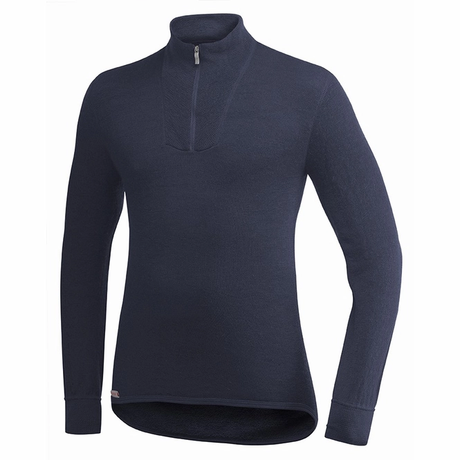 Sweatshirt Woolpower Zip Turtleneck 200 Dark Navy