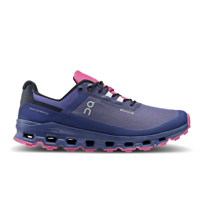 Trail Running Shoe On Running Women Cloudvista Waterproof Flint Acai
