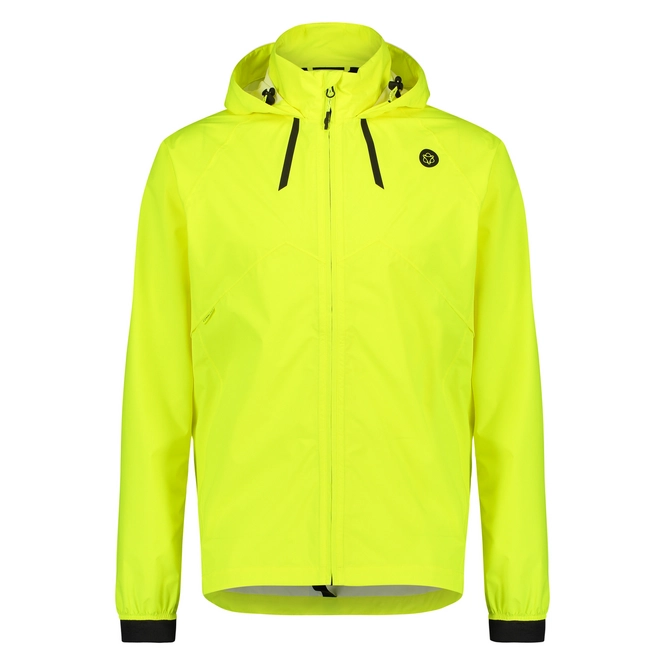 Raincoat AGU Men Commuter Hi-Vis Compact Neon Yellow