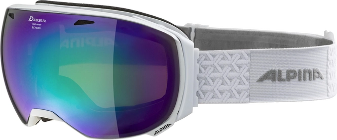 Ski Goggles Alpina Big Horn White MM Green