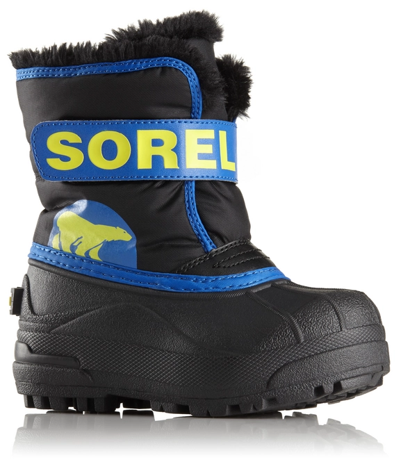 Snow Boot Sorel Toddler Snow Commander Black/Super Blue