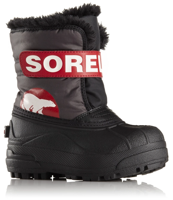 Snow Boot Sorel Toddler Snow Commander Dark Grey/Bright Red