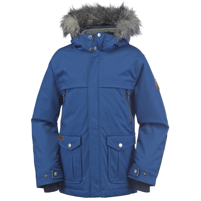 Winter Jacket Columbia Barlow Pass 600 TurboDown Kids Marine Blue Melange