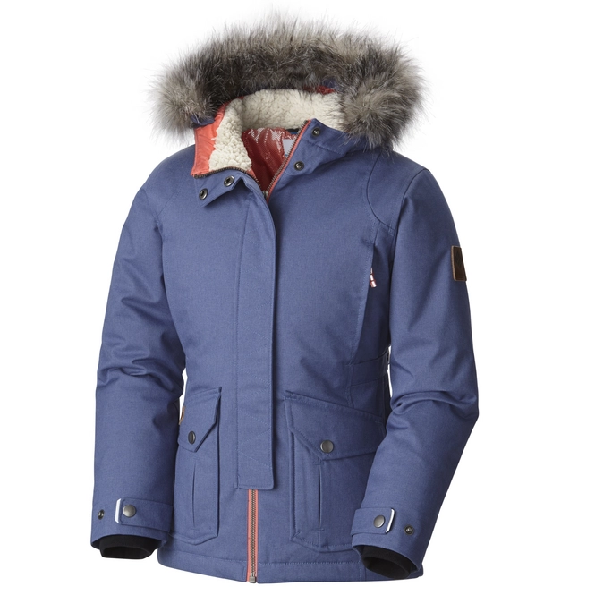 Winter Jacket Columbia Barlow Pass 600 TurboDown Kids Bluebell