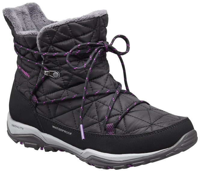 Snow Boot Columbia Loveland Shorty Omni Heat Women's Black Bright Plum