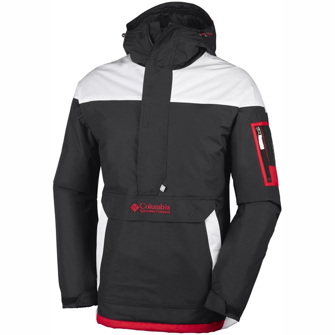 Winter Jacket Columbia Challenger Fleece Men's Black White