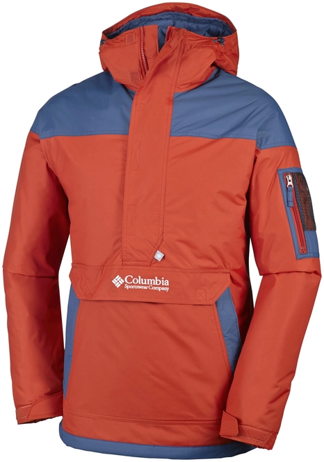 Winter Jacket Columbia Challenger Fleece Men's Rust Red Night Tide