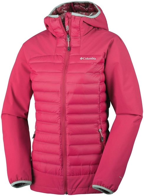 Winter Jacket Columbia Dutch Hollow Hybrid Women's Red Camellia Spray