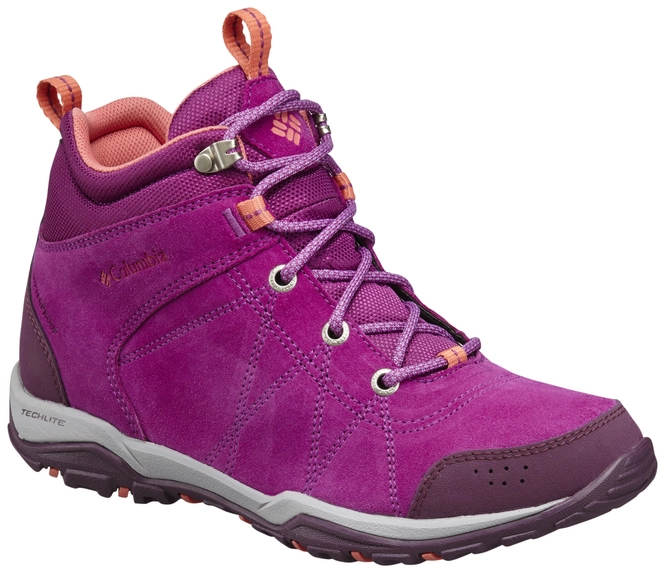 Walking Shoe Columbia Fire Venture Mid Women's Intense Violet