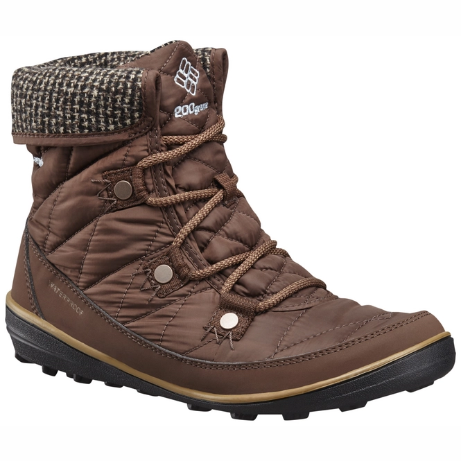 Snow Boot Columbia Heavenly Shorty Omni Heat Knit Women's Tobacco