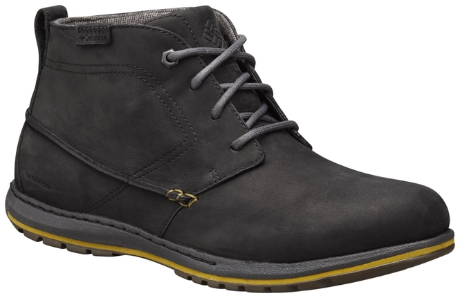 Walking Shoe Columbia Davenport Chukka Waterproof Men's Black Bog
