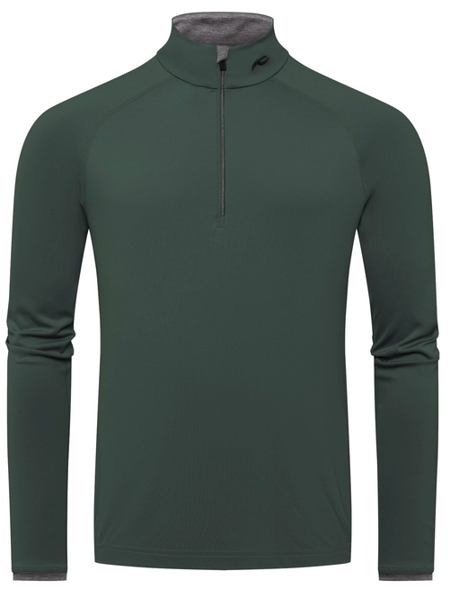 Ski Sweatshirt KJUS Men Feel Half-Zip Dark Jet Green